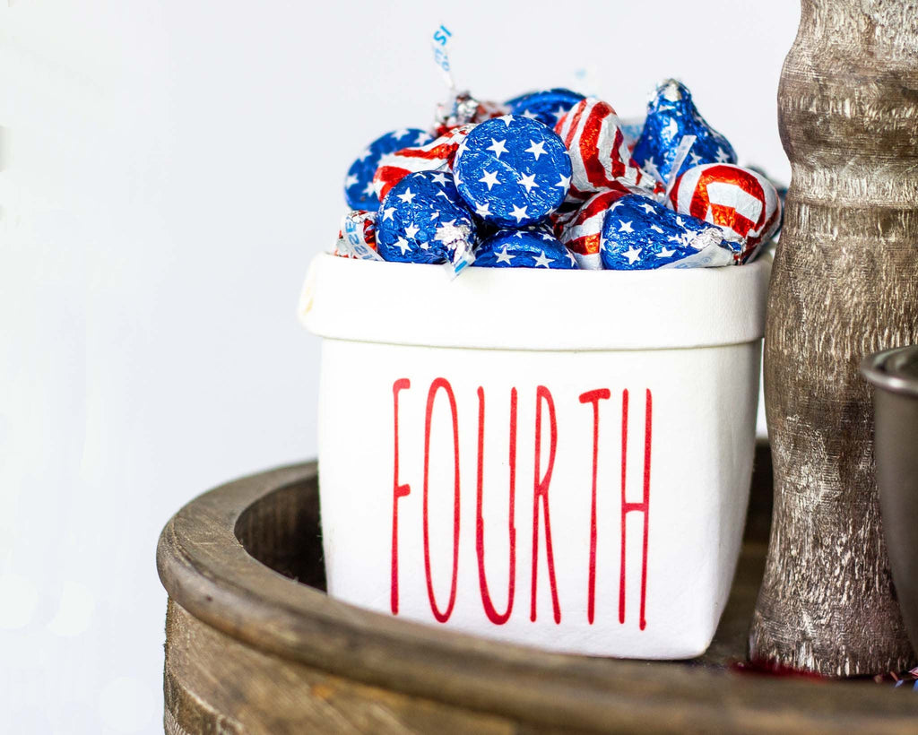 Fourth of July Tiered Tray Decor Happy Pot™ - Windflower Market