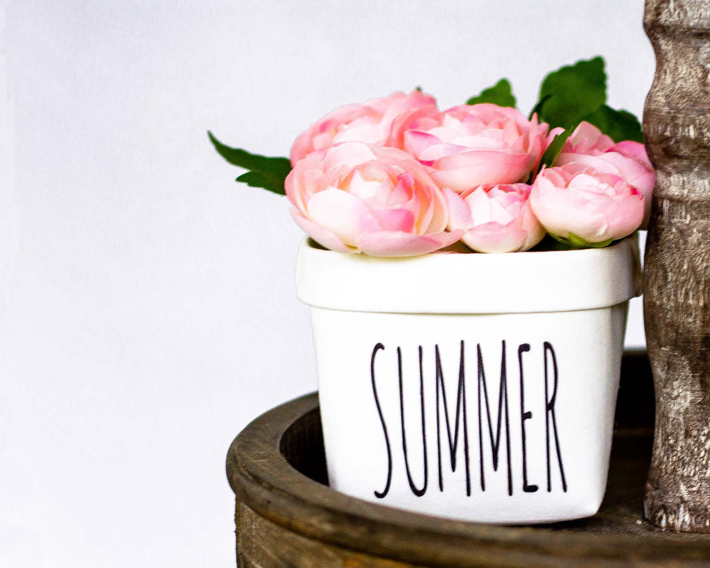 Summer Tiered Tray Decor Happy Pot™ - Windflower Market