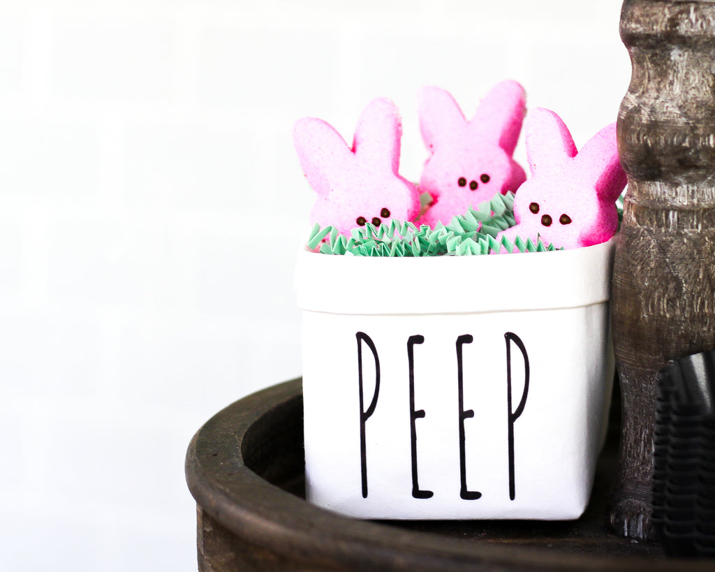Peep Happy Easter Tiered Tray Happy Pot - Windflower Market