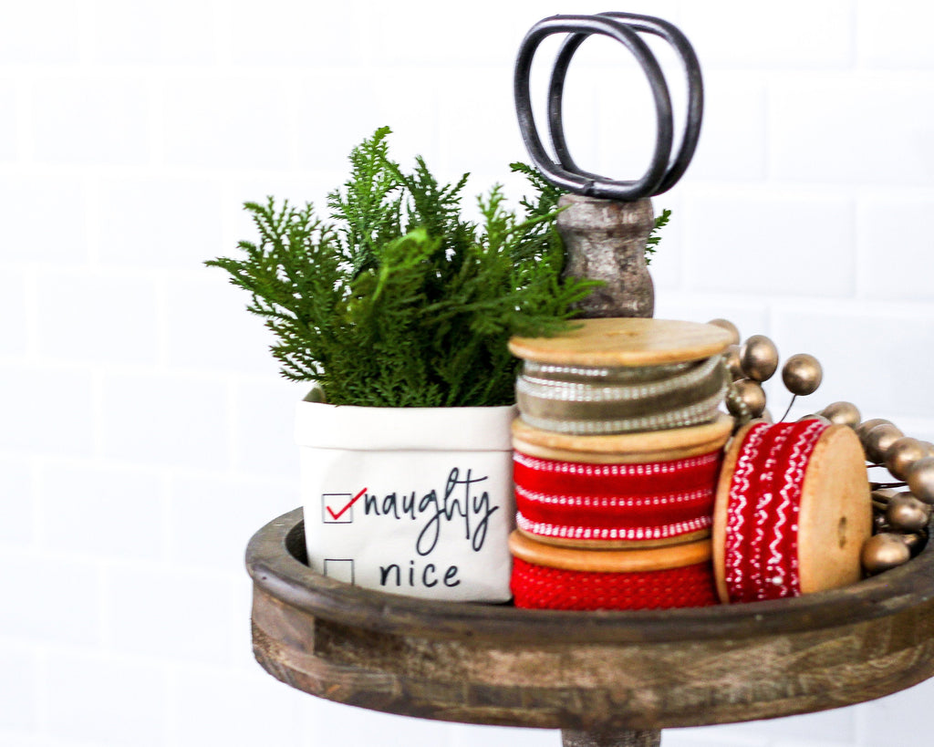 Naughty or Nice Reversible Tiered Tray Happy Pot™ - Windflower Market