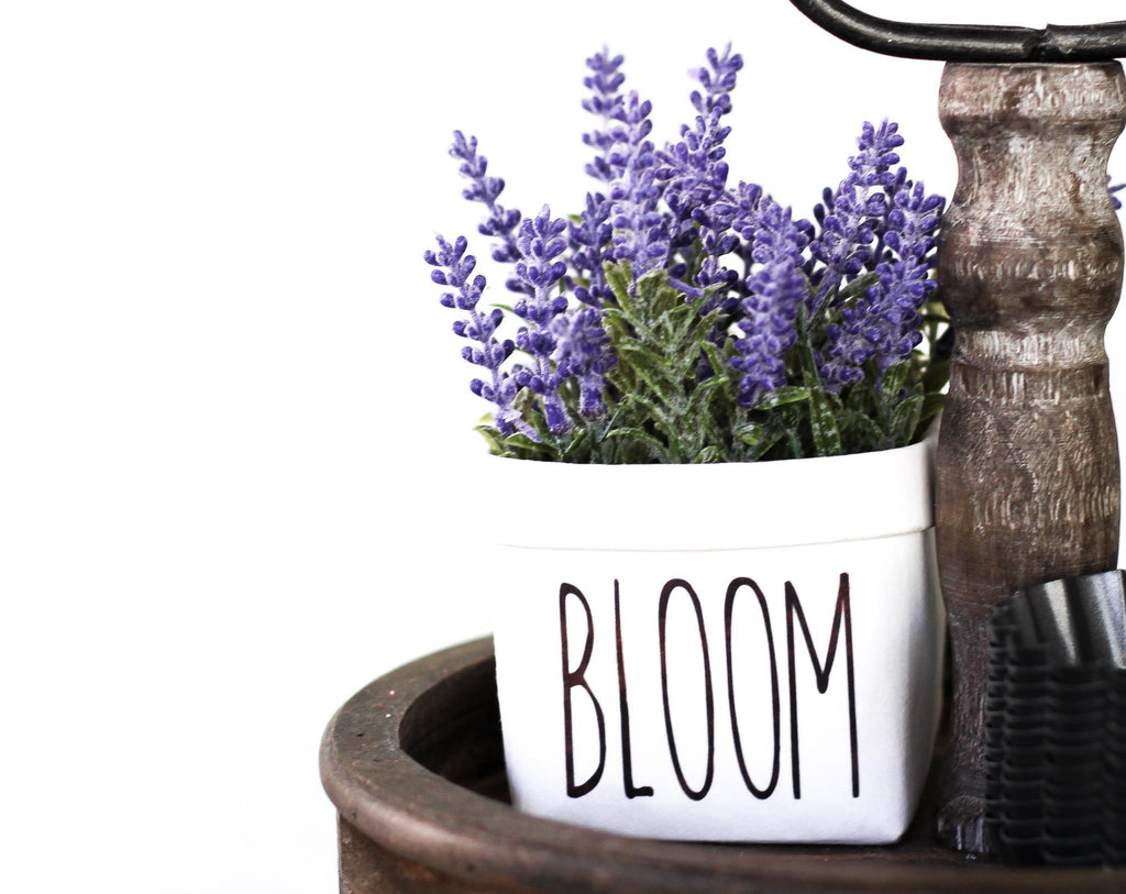 Bloom Tiered Tray Decor Happy Pot™ - Windflower Market