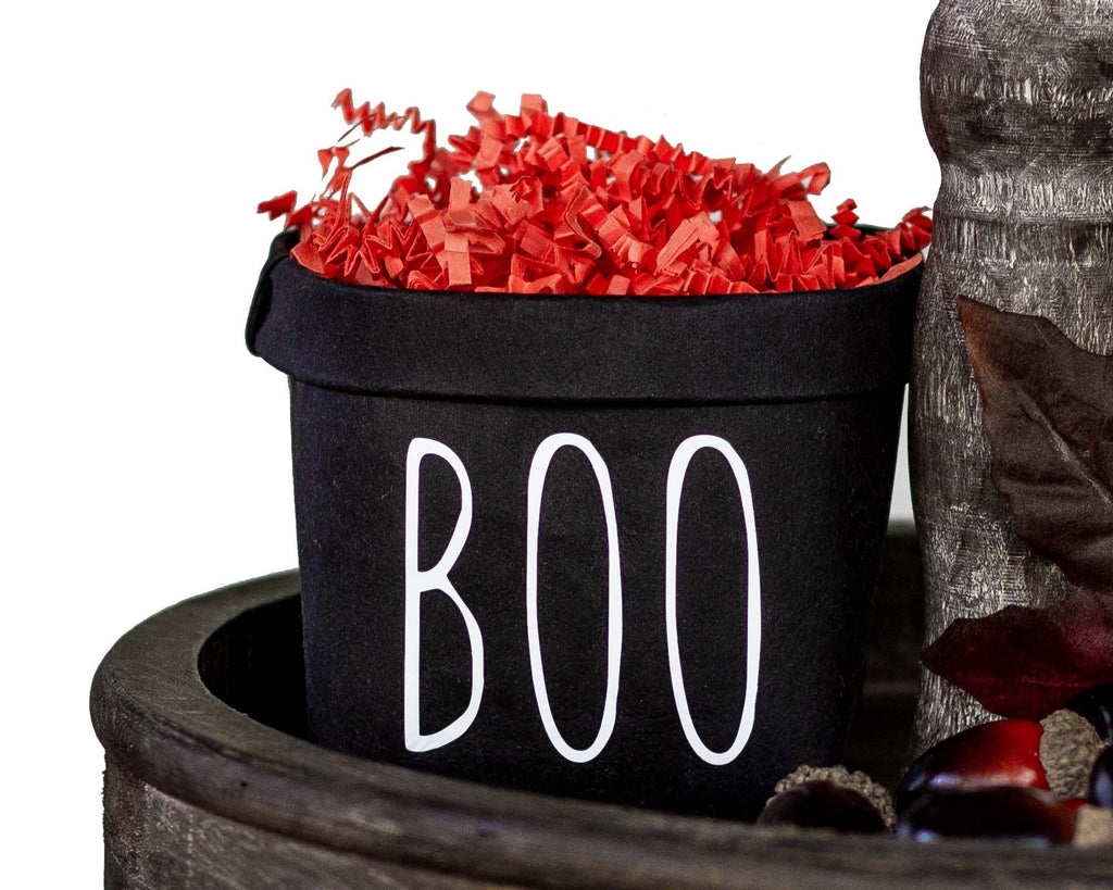 Boo Halloween Tiered Tray Decor Happy Pot™ - Windflower Market