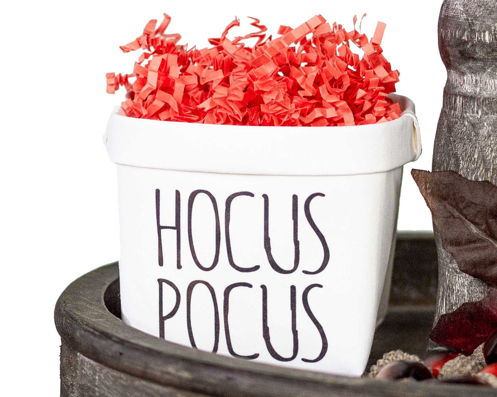 Hocus Pocus Halloween Tiered Tray Decor Happy Pot - Fall Rustic Farmhouse Style - Windflower Market