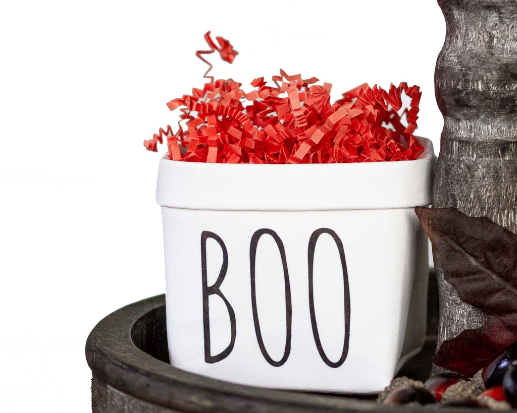 Boo Halloween Tiered Tray Decor Happy Pot - Windflower Market