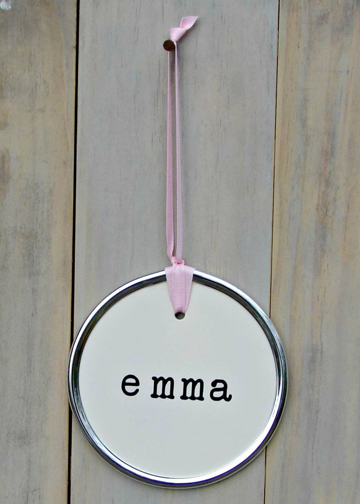 Personalized name tag sign Home - Windflower Market